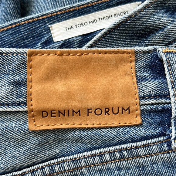 Denim Forum Aritzia The Yoko Mid Thigh Shorts - Picture 10 of 10